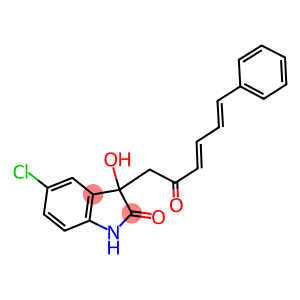 5-chloro-3-hydroxy-3-(2-oxo-6-phenyl-3,5-hexadienyl)-1,3-dihydro-2H-indol-2-one