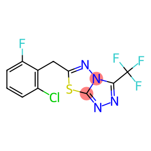 6-(2-chloro-6-fluorobenzyl)-3-(trifluoromethyl)[1,2,4]triazolo[3,4-b][1,3,4]thiadiazole