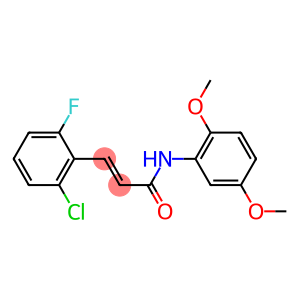 3-(2-chloro-6-fluorophenyl)-N-(2,5-dimethoxyphenyl)acrylamide