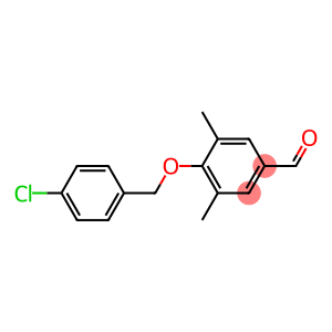 4-[(4-chlorophenyl)methoxy]-3,5-dimethylbenzaldehyde