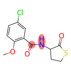 5-chloro-2-methoxy-N-(2-oxotetrahydro-3-thienyl)benzamide