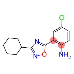 4-chloro-2-(3-cyclohexyl-1,2,4-oxadiazol-5-yl)aniline