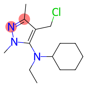 4-(chloromethyl)-N-cyclohexyl-N-ethyl-1,3-dimethyl-1H-pyrazol-5-amine