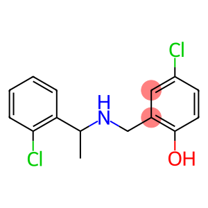 4-chloro-2-({[1-(2-chlorophenyl)ethyl]amino}methyl)phenol