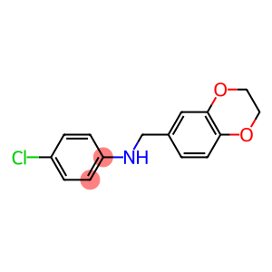 4-chloro-N-(2,3-dihydro-1,4-benzodioxin-6-ylmethyl)aniline