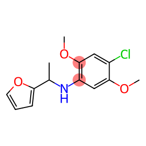 4-chloro-N-[1-(furan-2-yl)ethyl]-2,5-dimethoxyaniline