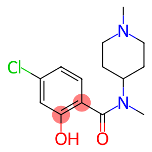 4-chloro-2-hydroxy-N-methyl-N-(1-methylpiperidin-4-yl)benzamide