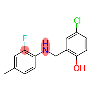 4-chloro-2-{[(2-fluoro-4-methylphenyl)amino]methyl}phenol