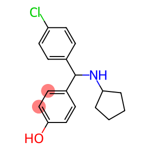 4-[(4-chlorophenyl)(cyclopentylamino)methyl]phenol