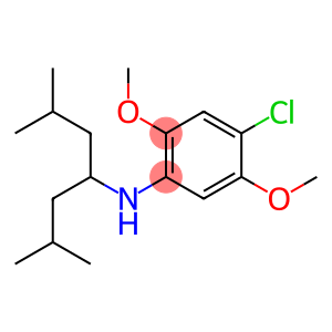 4-chloro-N-(2,6-dimethylheptan-4-yl)-2,5-dimethoxyaniline