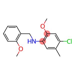 4-chloro-2-methoxy-N-[(2-methoxyphenyl)methyl]-5-methylaniline