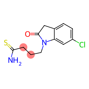 4-(6-chloro-2-oxo-2,3-dihydro-1H-indol-1-yl)butanethioamide