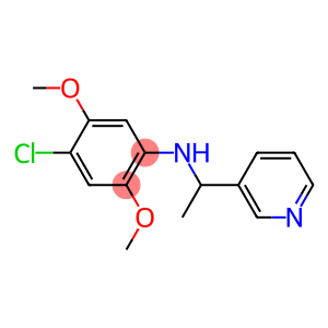 4-chloro-2,5-dimethoxy-N-[1-(pyridin-3-yl)ethyl]aniline