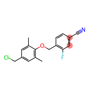 4-[4-(chloromethyl)-2,6-dimethylphenoxymethyl]-3-fluorobenzonitrile