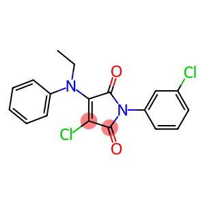 3-chloro-1-(3-chlorophenyl)-4-(ethylanilino)-1H-pyrrole-2,5-dione