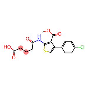 5-{[4-(4-chlorophenyl)-3-(methoxycarbonyl)-2-thienyl]amino}-5-oxopentanoic acid