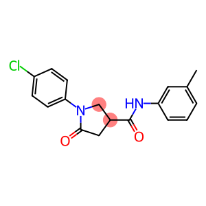 1-(4-chlorophenyl)-N-(3-methylphenyl)-5-oxo-3-pyrrolidinecarboxamide