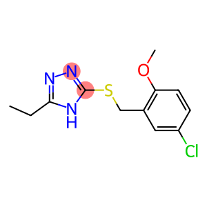 3-[(5-chloro-2-methoxybenzyl)thio]-5-ethyl-4H-1,2,4-triazole