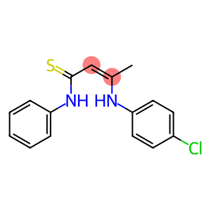 3-(4-chloroanilino)-N-phenyl-2-butenethioamide