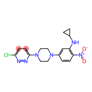 3-chloro-6-(4-{3-(cyclopropylamino)-4-nitrophenyl}piperazin-1-yl)pyridazine