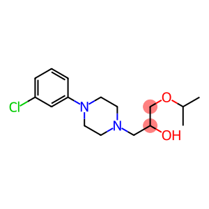 1-[4-(3-chlorophenyl)-1-piperazinyl]-3-isopropoxy-2-propanol