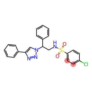 4-chloro-N-[2-phenyl-2-(4-phenyl-1H-1,2,3-triazol-1-yl)ethyl]benzenesulfonamide