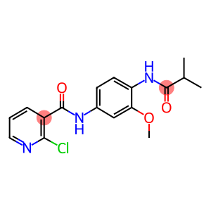 2-chloro-N-[4-(isobutyrylamino)-3-methoxyphenyl]nicotinamide