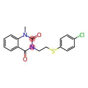 3-{2-[(4-chlorophenyl)sulfanyl]ethyl}-1-methyl-2,4(1H,3H)-quinazolinedione