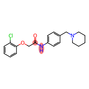 2-(2-chlorophenoxy)-N-[4-(1-piperidinylmethyl)phenyl]acetamide