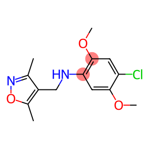 4-chloro-N-[(3,5-dimethyl-1,2-oxazol-4-yl)methyl]-2,5-dimethoxyaniline