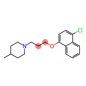 4-chloro-1-naphthyl 3-(4-methyl-1-piperidinyl)propyl ether