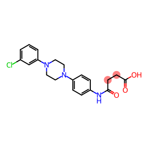 4-{4-[4-(3-chlorophenyl)-1-piperazinyl]anilino}-4-oxobutanoic acid