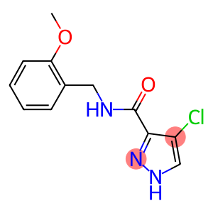 4-chloro-N-(2-methoxybenzyl)-1H-pyrazole-3-carboxamide