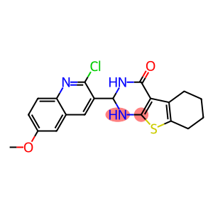 2-(2-chloro-6-methoxy-3-quinolinyl)-2,3,5,6,7,8-hexahydro[1]benzothieno[2,3-d]pyrimidin-4(1H)-one