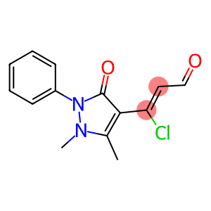 3-chloro-3-(1,5-dimethyl-3-oxo-2-phenyl-2,3-dihydro-1H-pyrazol-4-yl)acrylaldehyde