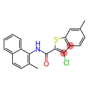 3-chloro-6-methyl-N-(2-methyl-1-naphthyl)-1-benzothiophene-2-carboxamide