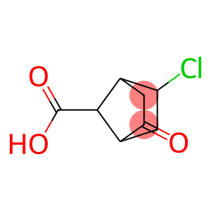 (+) 6-CHLORO-7-CARBOXY-BICYCLO-[2,2.1] HEPTAN-3-ONE