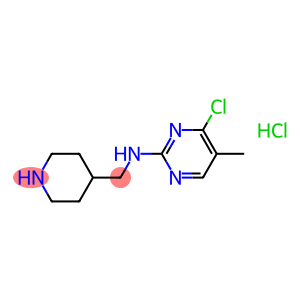 (4-Chloro-5-methyl-pyrimidin-2-yl)-piperidin-4-ylmethyl-amine hydrochloride