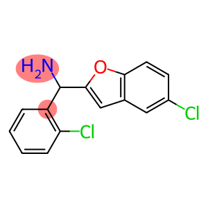 (5-chloro-1-benzofuran-2-yl)(2-chlorophenyl)methanamine