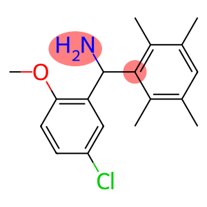 (5-chloro-2-methoxyphenyl)(2,3,5,6-tetramethylphenyl)methanamine