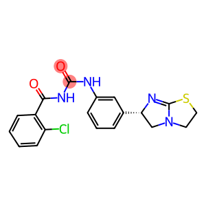 1-(2-Chlorobenzoyl)-3-[3-[[(6S)-2,3,5,6-tetrahydroimidazo[2,1-b]thiazol]-6-yl]phenyl]urea