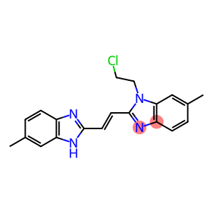 1-(2-Chloroethyl)-6-methyl-2-[(E)-2-(6-methyl-1H-benzimidazol-2-yl)vinyl]-1H-benzimidazole