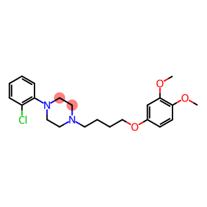 1-(2-Chlorophenyl)-4-[4-(3,4-dimethoxyphenoxy)butyl]piperazine