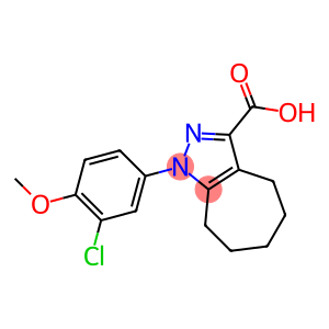 1-(3-chloro-4-methoxyphenyl)-1,4,5,6,7,8-hexahydrocyclohepta[c]pyrazole-3-carboxylic acid