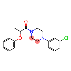 1-(3-chlorophenyl)-4-(2-phenoxypropanoyl)piperazine