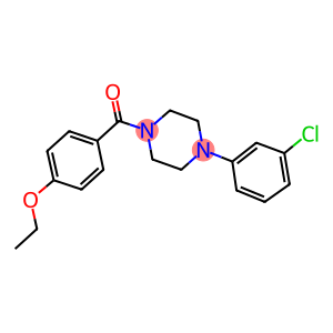 1-(3-chlorophenyl)-4-(4-ethoxybenzoyl)piperazine