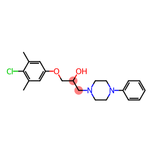 1-(4-chloro-3,5-dimethylphenoxy)-3-(4-phenyl-1-piperazinyl)-2-propanol