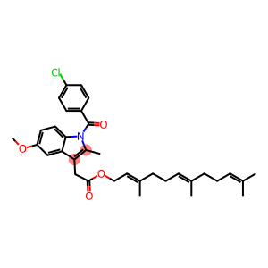 1-(4-Chlorobenzoyl)-5-methoxy-2-methyl-1H-indole-3-acetic acid [(6E)-3,7,11-trimethyl-2,6,10-dodecatrienyl] ester