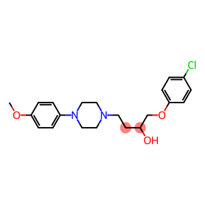 1-(4-Chlorophenoxy)-4-[4-[4-methoxyphenyl]-1-piperazinyl]-2-butanol