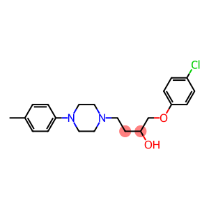 1-(4-Chlorophenoxy)-4-[4-[4-methylphenyl]-1-piperazinyl]-2-butanol